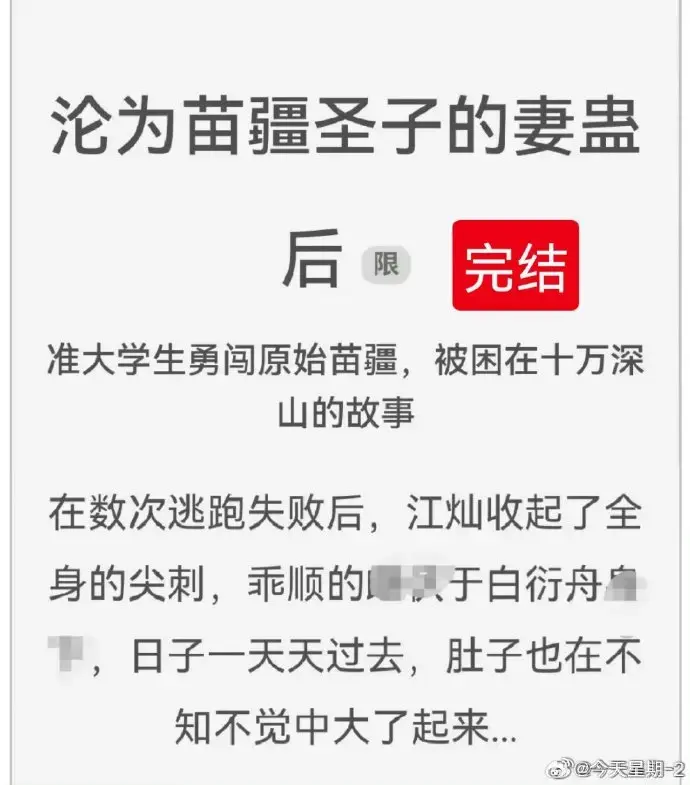 《沦为苗疆圣子的妻蛊后》全文在线阅读_沦为苗疆圣子的妻蛊后免费阅读_狐狸雨小说完结版全集txt下载_沦为苗疆圣子的妻蛊后百度云资源