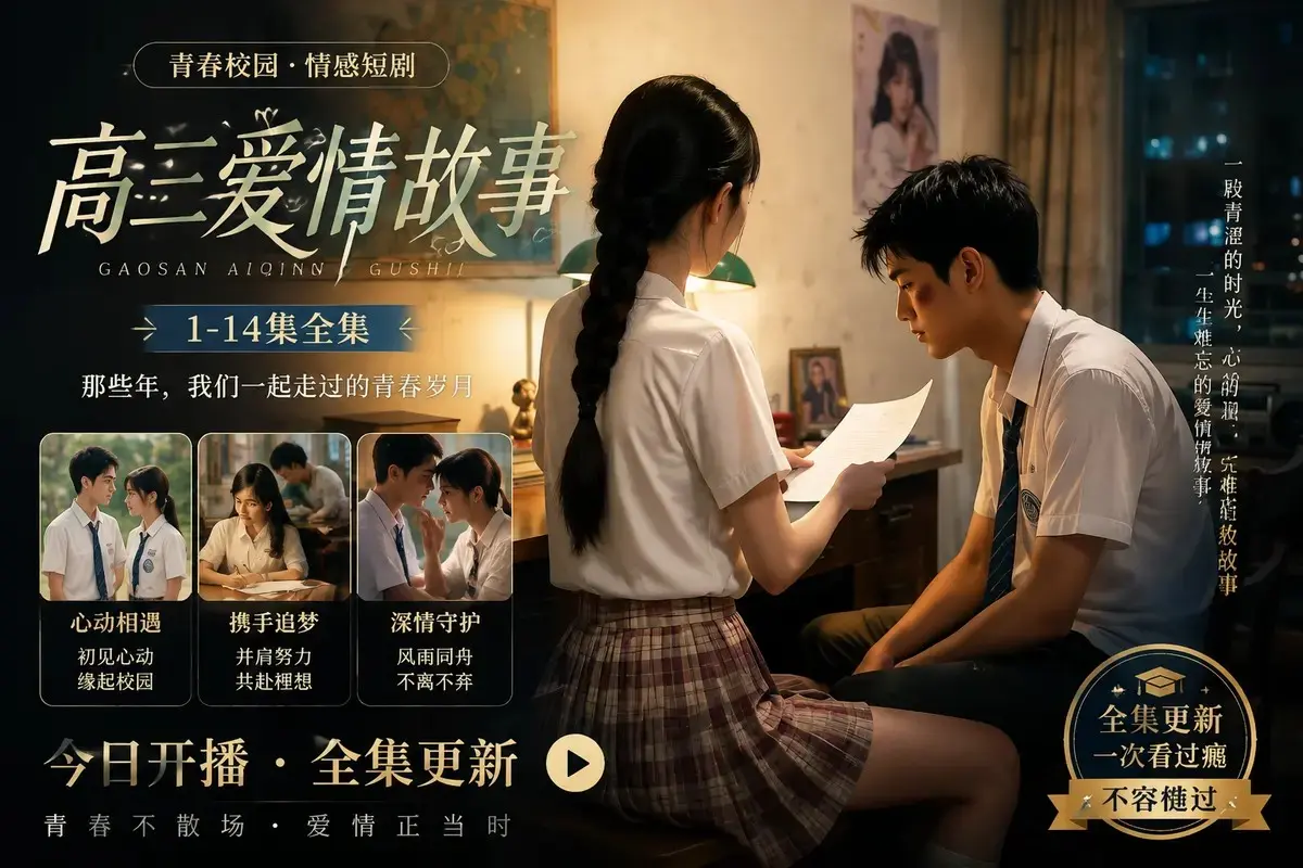 《高三爱情故事》AI短剧全集高清在线观看 - 蓝光修复中字版资源直链 - 免费播放无广告零卡顿 - 黄果魔改高能剧情全程高能